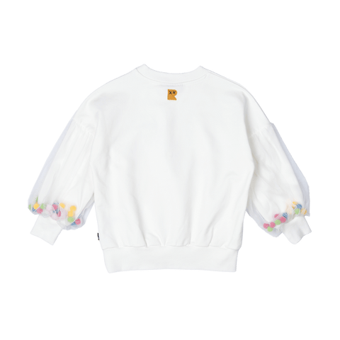 UNICORN TULLE SLEEVE SWEATSHIRT