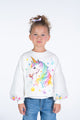 UNICORN TULLE SLEEVE SWEATSHIRT