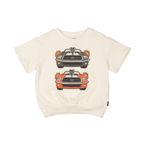 CARS CUT OFF SWEATSHIRT