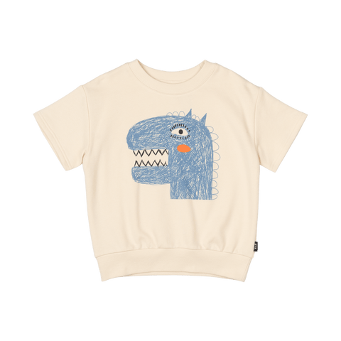 DINO ART CUT OFF SWEATSHIRT