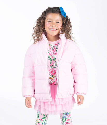 PINK PADDED JACKET WITH LINING