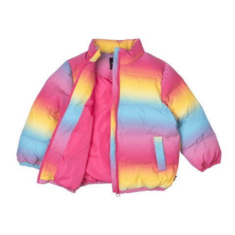 RAINBOW PADDED JACKET WITH LINING