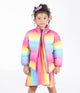 RAINBOW PADDED JACKET WITH LINING