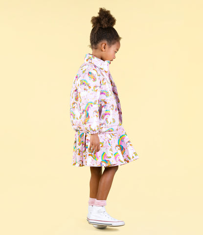 UNICORN RAINBOW PADDED JACKET WITH LINING