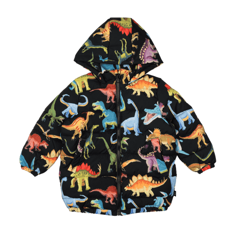 DINOS GALORE LONG PUFFER HOODIE JACKET