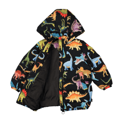 DINOS GALORE LONG PUFFER HOODIE JACKET