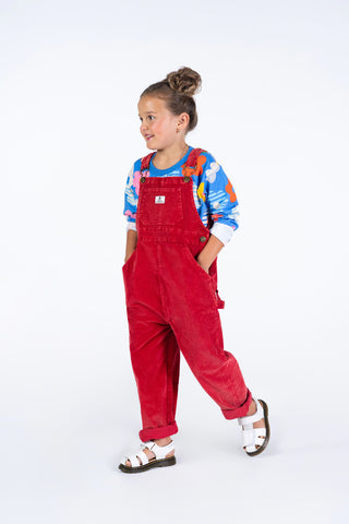 RED CORD OVERALLS