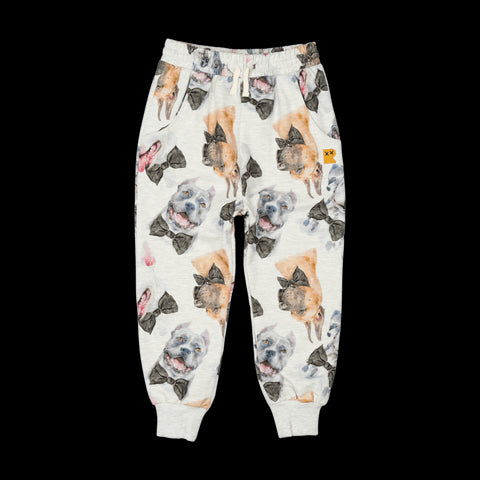 BLACK TIE PUPS TRACK PANTS