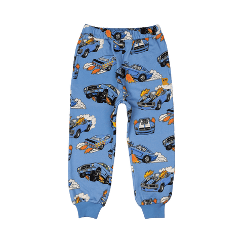 BLUE CARS TRACK PANTS