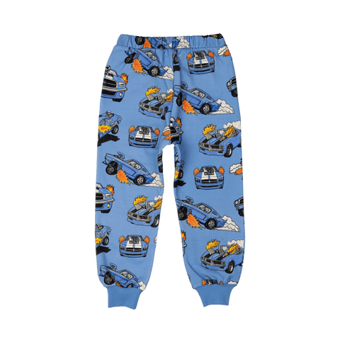 BLUE CARS TRACK PANTS