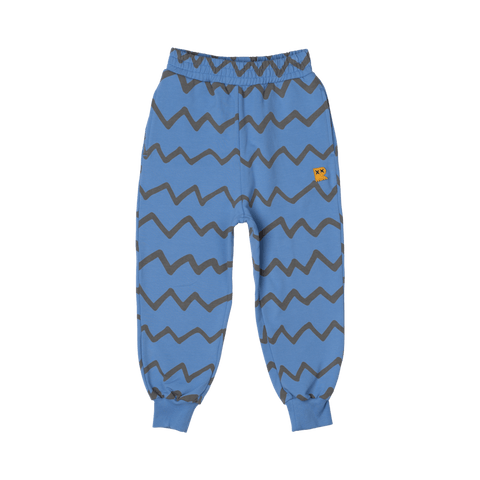 BLUE ZIG ZAG TRACK PANTS