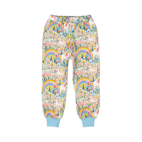 EMBROIDERED UNICORNS TRACK PANTS