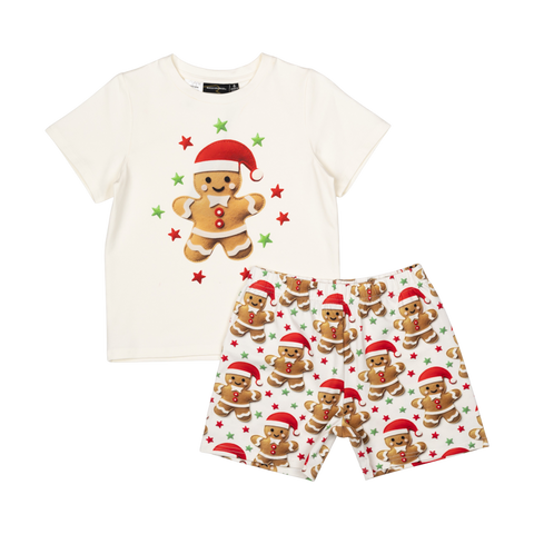 GINGERBREAD MAN PJ SET