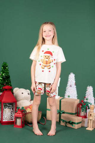 GINGERBREAD MAN PJ SET