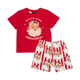 SANTA STRIPE PJ SET