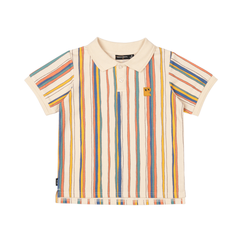 STRIPE POLO T-SHIRT