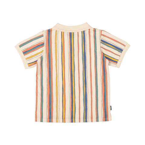 STRIPE POLO T-SHIRT