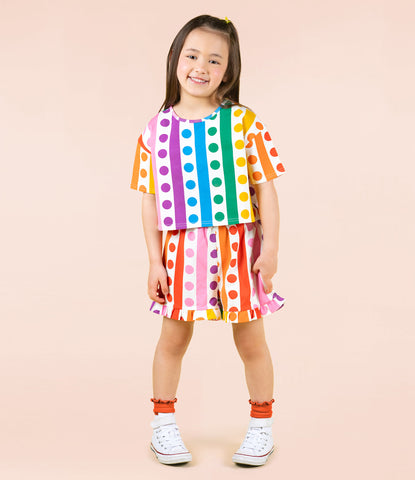 RAINBOW DROPS BOXY T-SHIRT