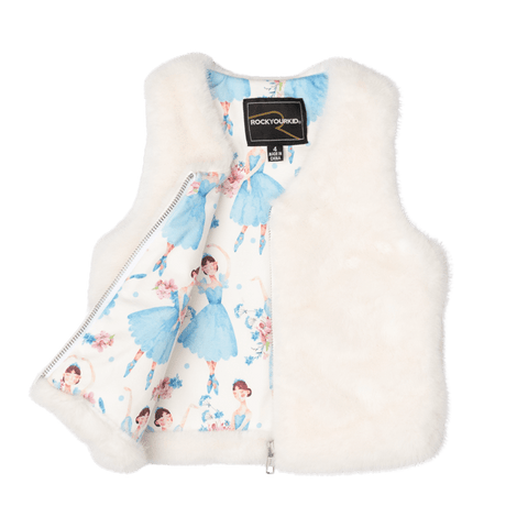 ALWAYS DANCING FAUX FUR VEST - Toddler Outerwear - Girls