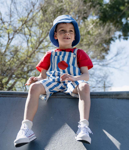 BLUE SUMMER BUCKET HAT