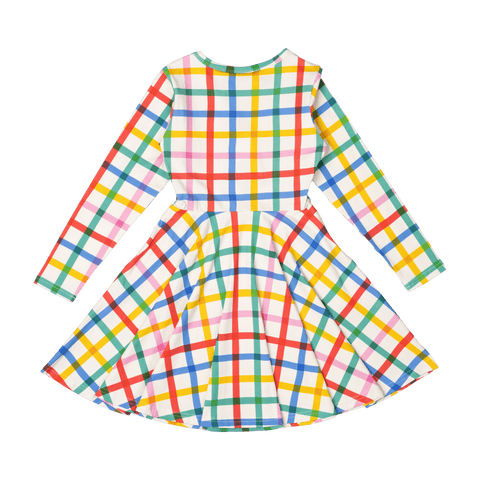 CHECK IT OUT WAISTED DRESS - Toddler Dresses - Girls