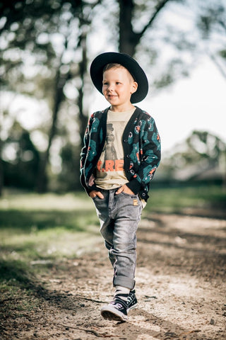 DINO KNIT CARDIGAN - Toddler Outerwear - Boys