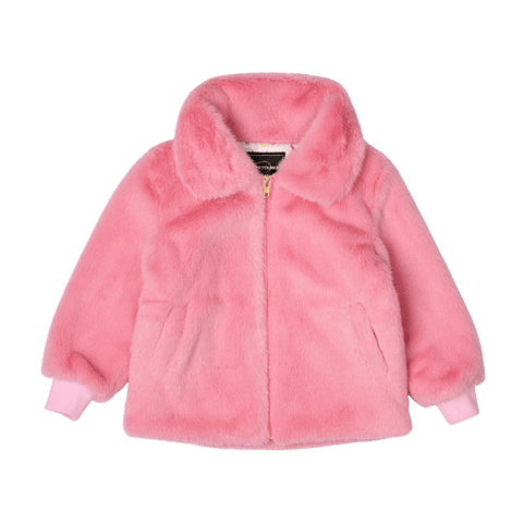 FAIRIES AND UNICORNS FAUX FUR JACKET - Toddler Outerwear - Girls