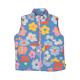 HAPPY FLOWERS PADDED VEST WITH LINING - Toddler Outerwear - Unisex