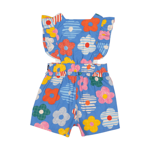 HAPPY FLOWERS ROMPER - Playsuits & Bodysuits - Girls