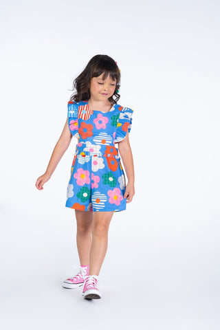 HAPPY FLOWERS ROMPER - Playsuits & Bodysuits - Girls