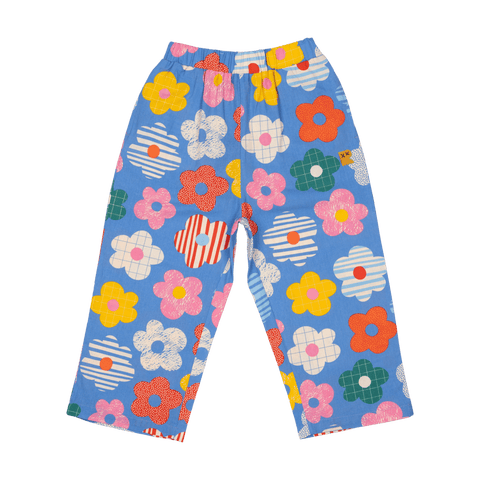 HAPPY FLOWERS WIDE LEG PANTS - Toddler Bottoms - Unisex