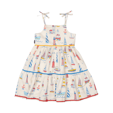 HIGH SEAS TIERED DRESS - Toddler Dresses - Girls