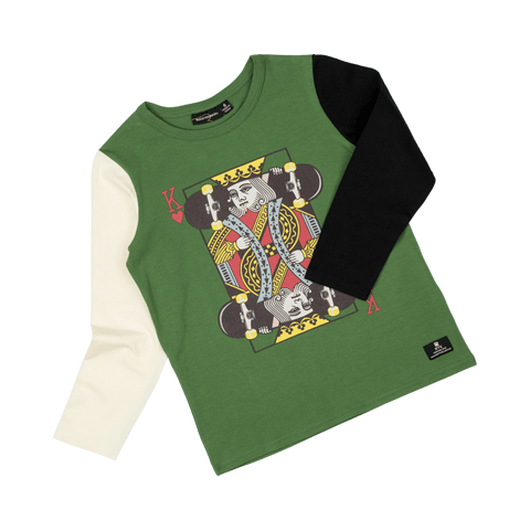 KING OF HEARTS LONG SLEEVE T-SHIRT - Toddler Top - Unisex