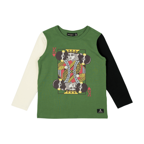 KING OF HEARTS LONG SLEEVE T-SHIRT - Toddler Top - Unisex