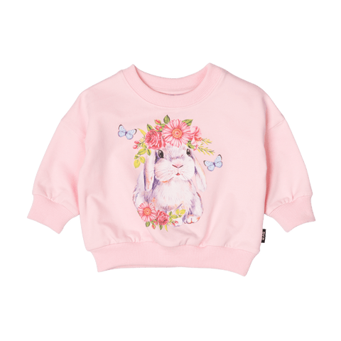 MEADOW BUNNY BABY SWEATSHIRT - Baby Outerwear - Girls