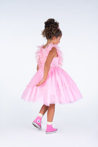 PINK HEART TULLE PARTY DRESS - Toddler Dresses - Girls