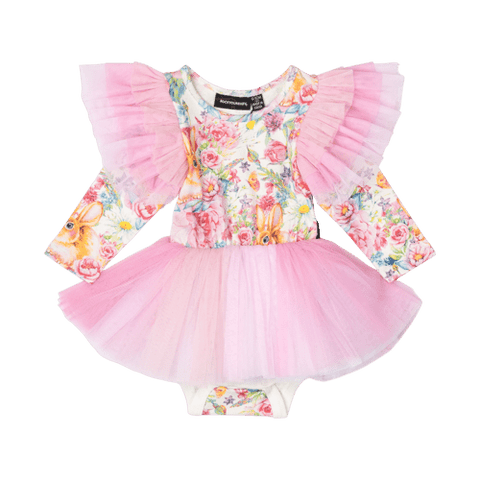 PRETTY BUNNIES BABY FLOUNCE DRESS - Baby Dresses - Girls