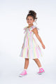 SORBET STRIPE SHIRRED DRESS - Toddler Dresses - Girls